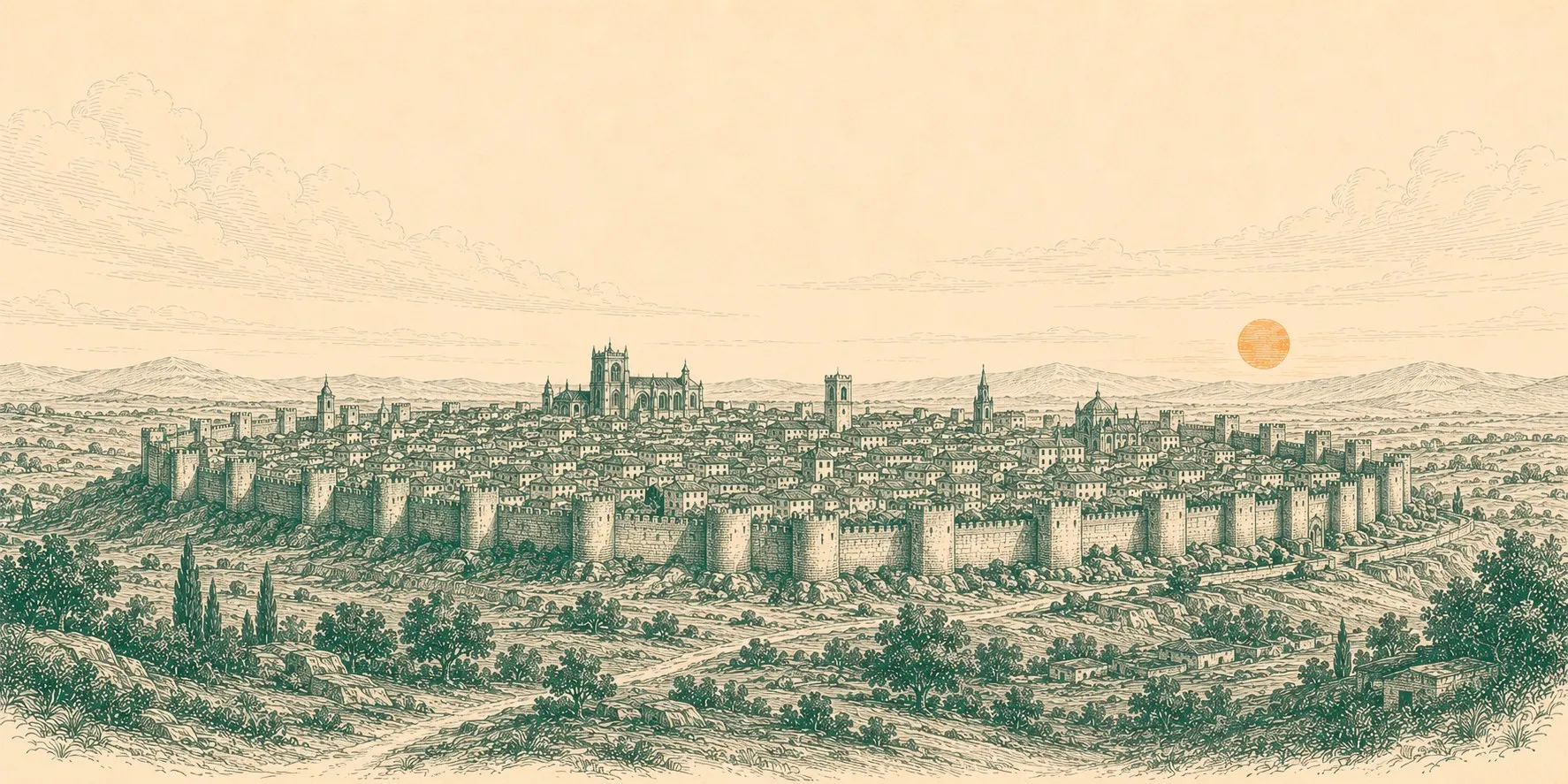Medieval walls of Ávila